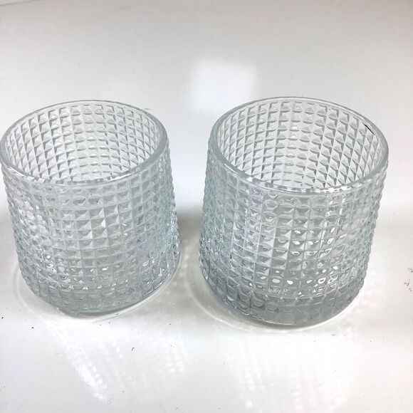 Pair Crystal Whiskey Glasses Gift Box Set Silk Lowball w/Rocks & Tongs JZBVAN - Picture 4 of 8